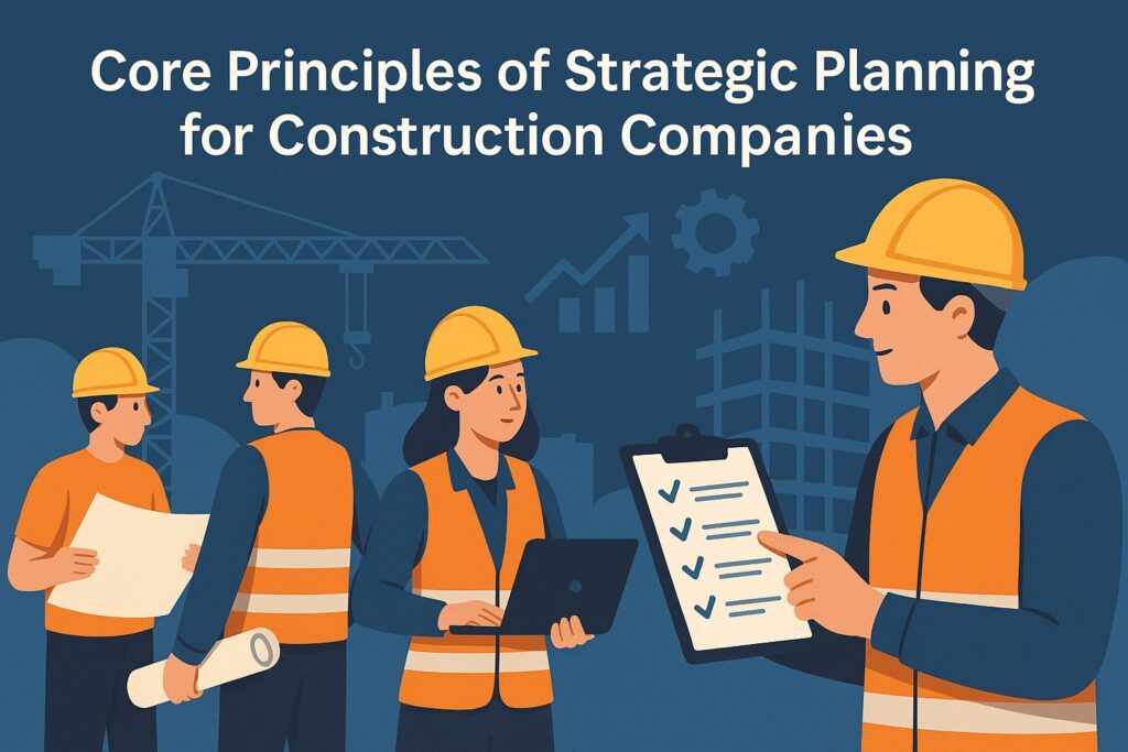 Core principles of strategic planning for construction companies