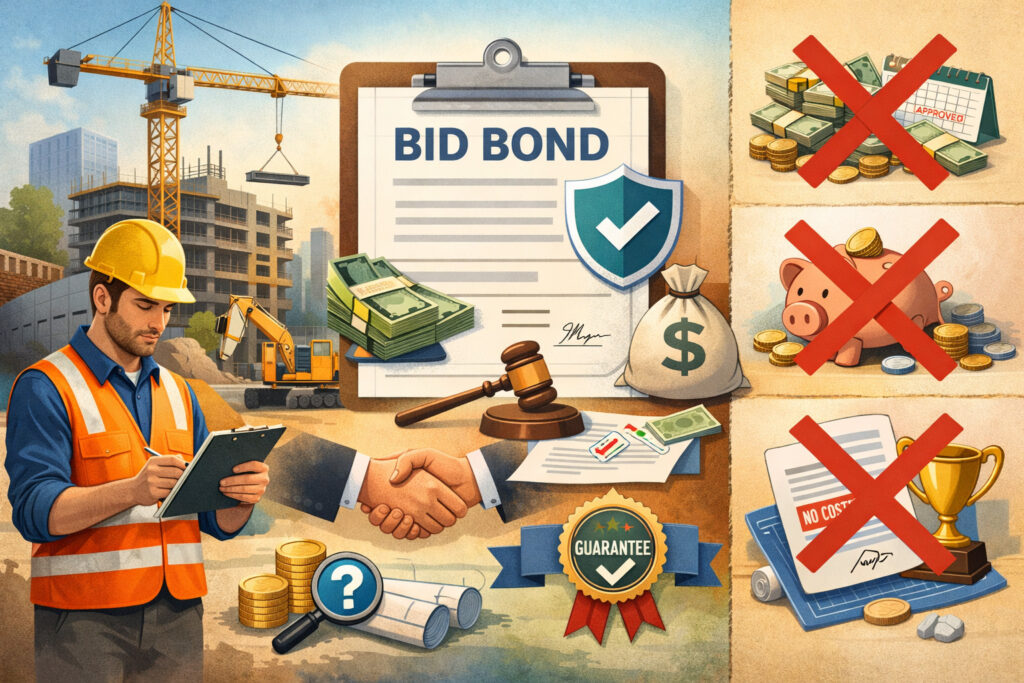 Bid bond construction: how bid bonds work and common misconceptions