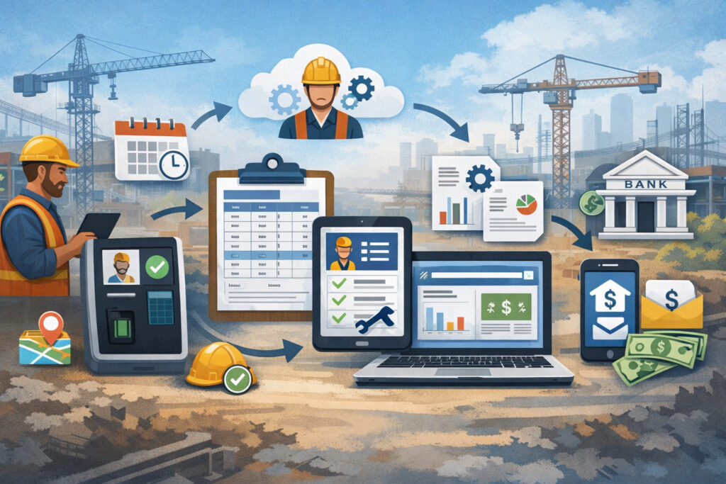 End-To-End Automated Construction Payroll Workflow (From Punch To Job Costing)